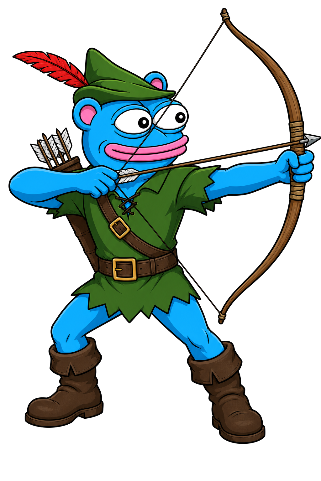 Robinhood Brett drawing a bow